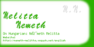 melitta nemeth business card